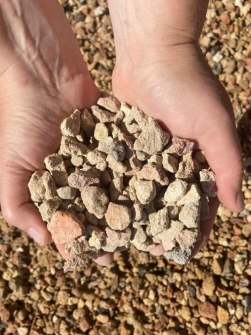 cream red recycled crushed brick local ground cover kwinana